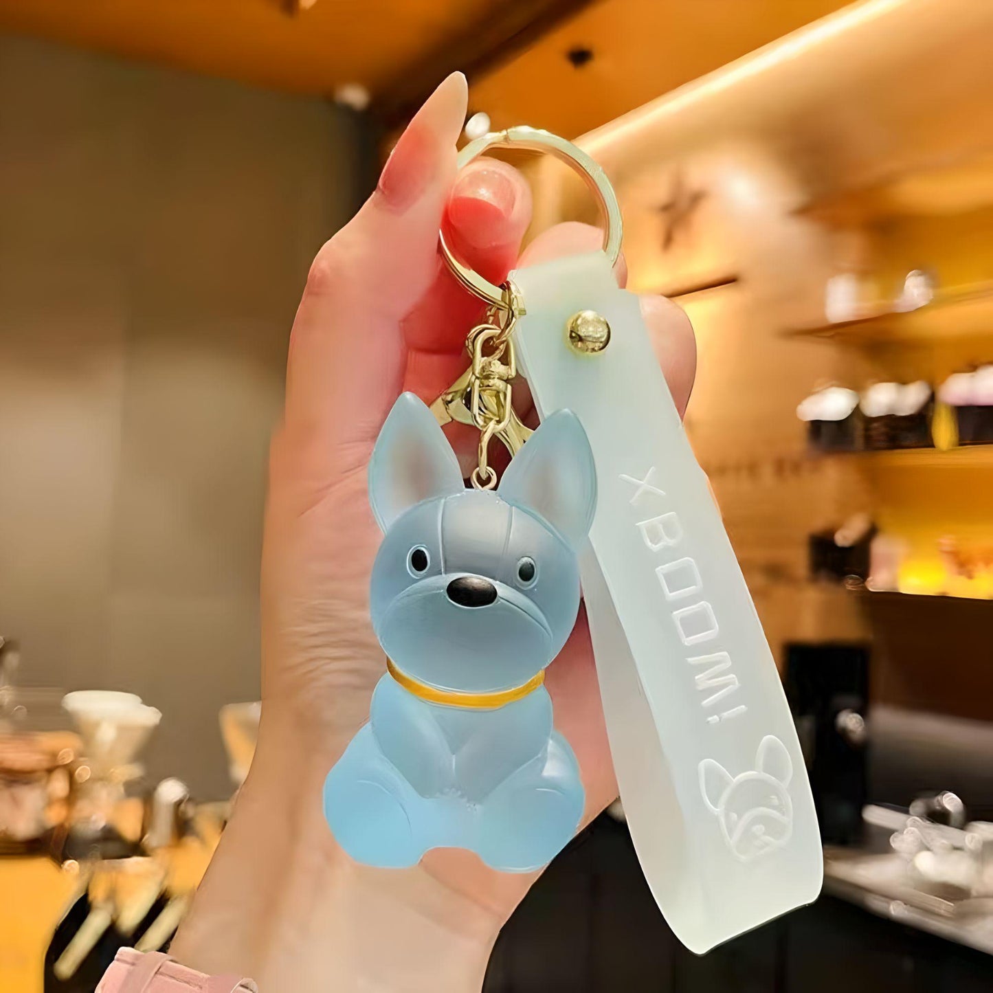 Frosted Animal Keychain