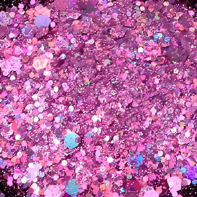 pink purple iridescent glitter close-up