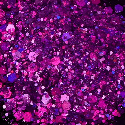 purple iridescent glitter close-up