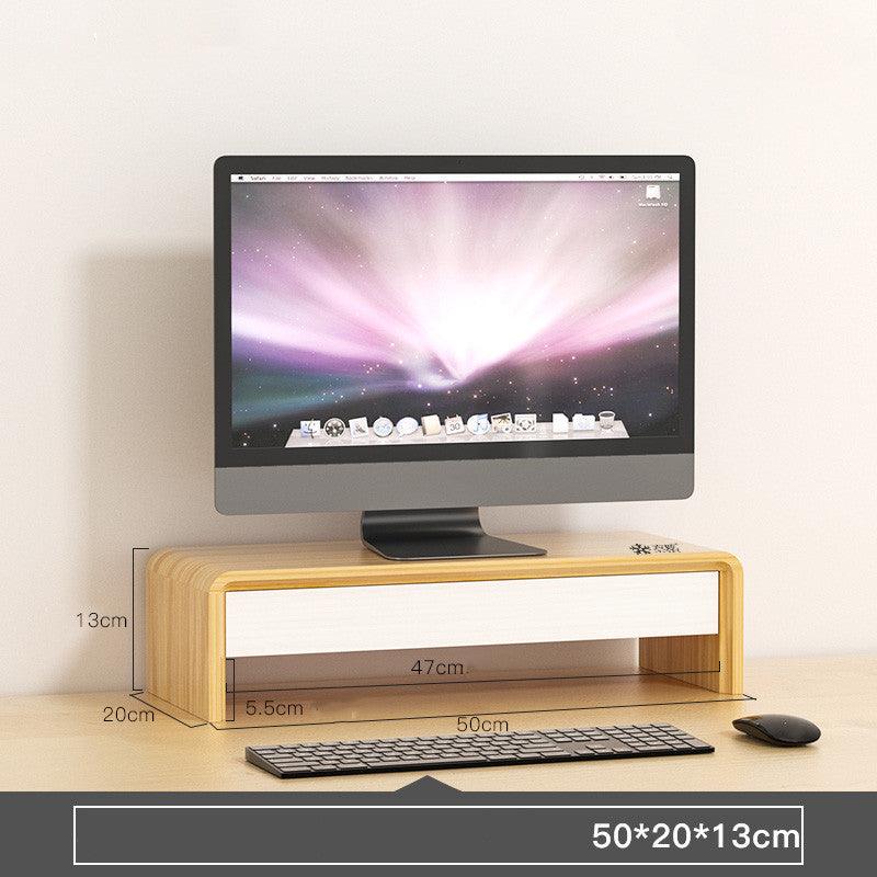 Desktop Organizers - Bamboo Monitor Stand Riser - Desktop Organizer - C