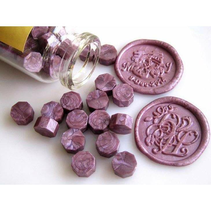 Raw Candle Wax - Colored Sealing Wax - Sauce purple