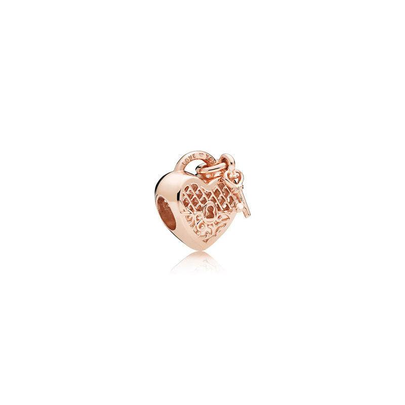 Charms & Pendants - Rose Gold Heart Pendant - Default Title