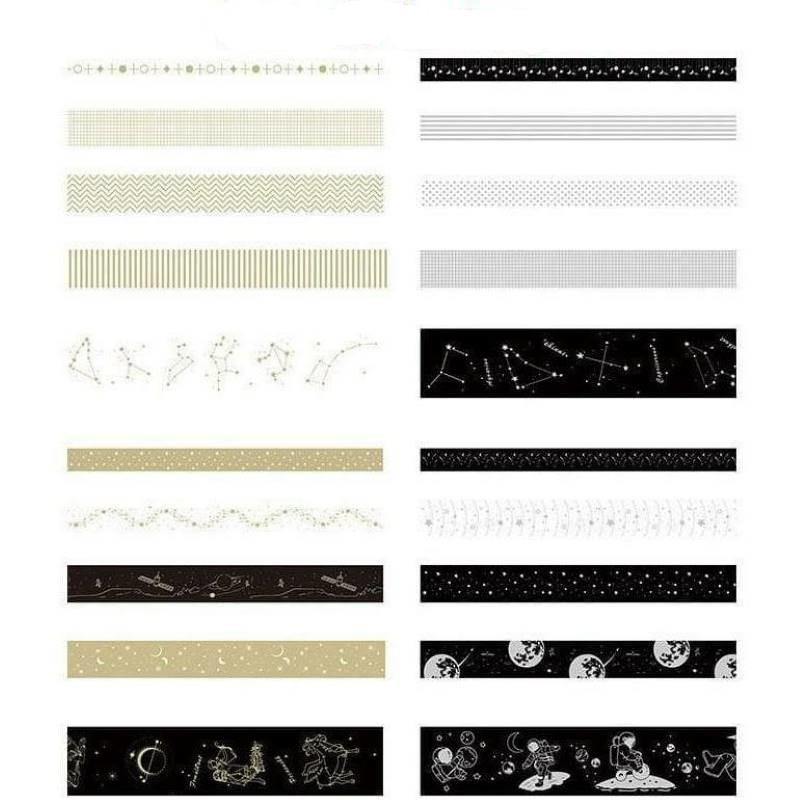 Stationery Sets - Washi Tape Set - Classic - Black