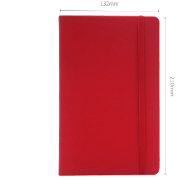 Notebooks - Single Color Hardcover Notebook - Red