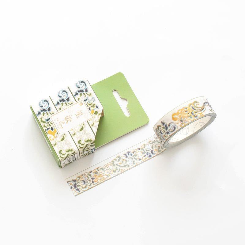 Decorative Tape - Washi Tape Set - Classic Designs - Green