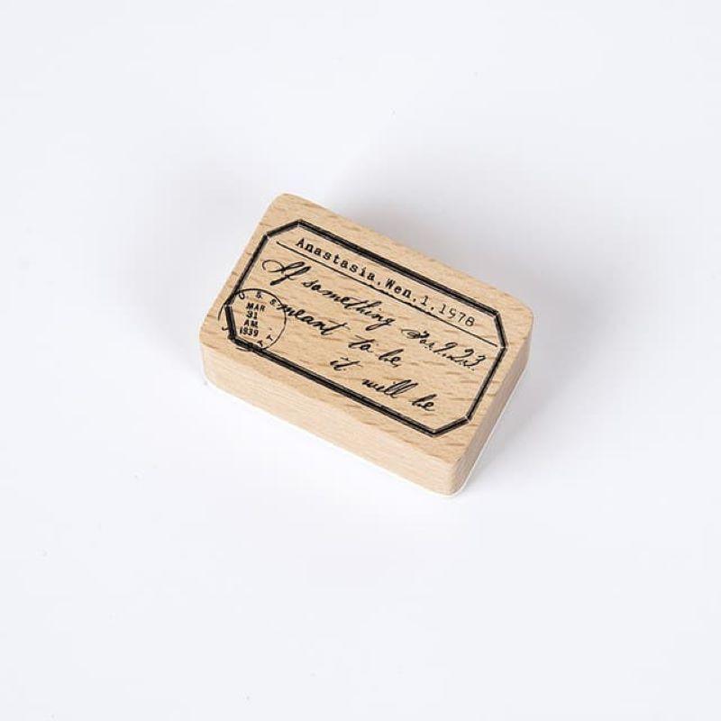 Decorative Stamps - Wooden Rubber Stamps - Inspiring Quotes - As Promised