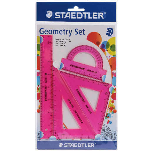 Geometry Sets - Geometry Set - Staedtler - Neon Pink