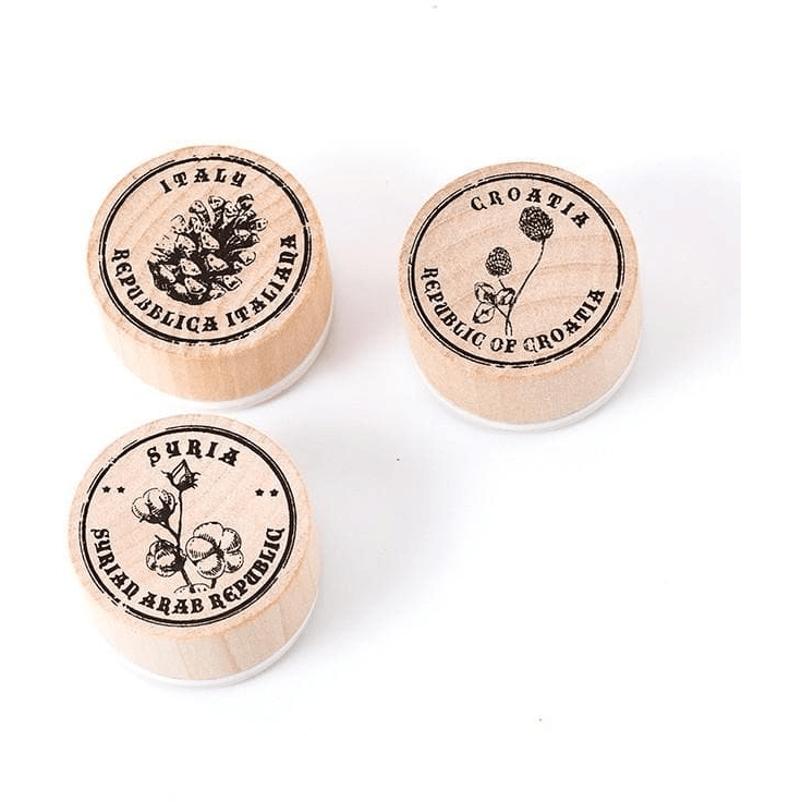 Decorative Stamps - Round Rubber Stamps - 2