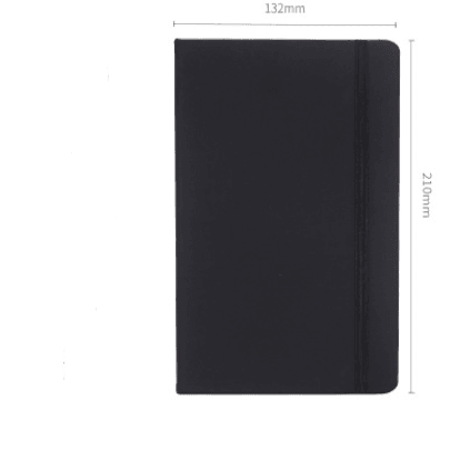 Notebooks - Single Color Hardcover Notebook - Black