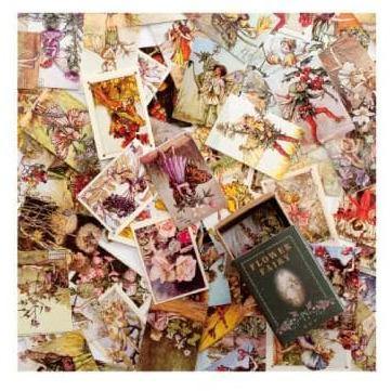 Scrapbooking Paper - Vintage Mini Cards - Flower Fairy