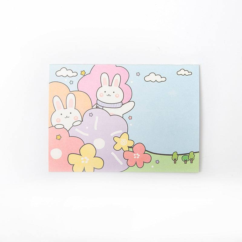 Sticky Notes - Large Sticky Notes - Cute Bunny - Outside