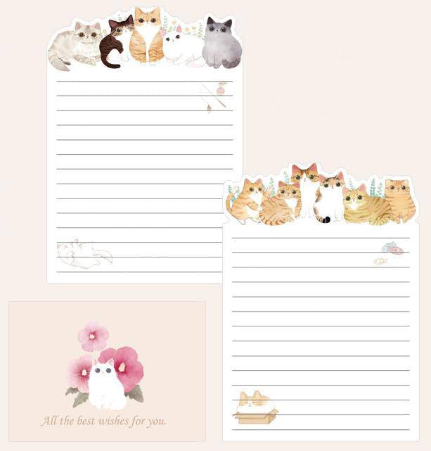 Letter Set - Illustrated Letter Set - Cat