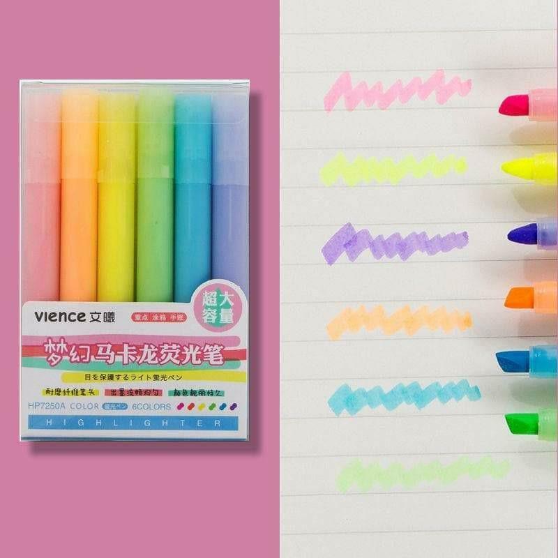 Markers & Highlighters - Retro Color Highlighters - Vience - Original
