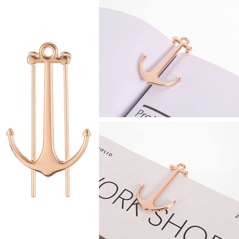 Metallic Bookmarks - Metallic Bookmarks - Boat Anchor - Rose Gold