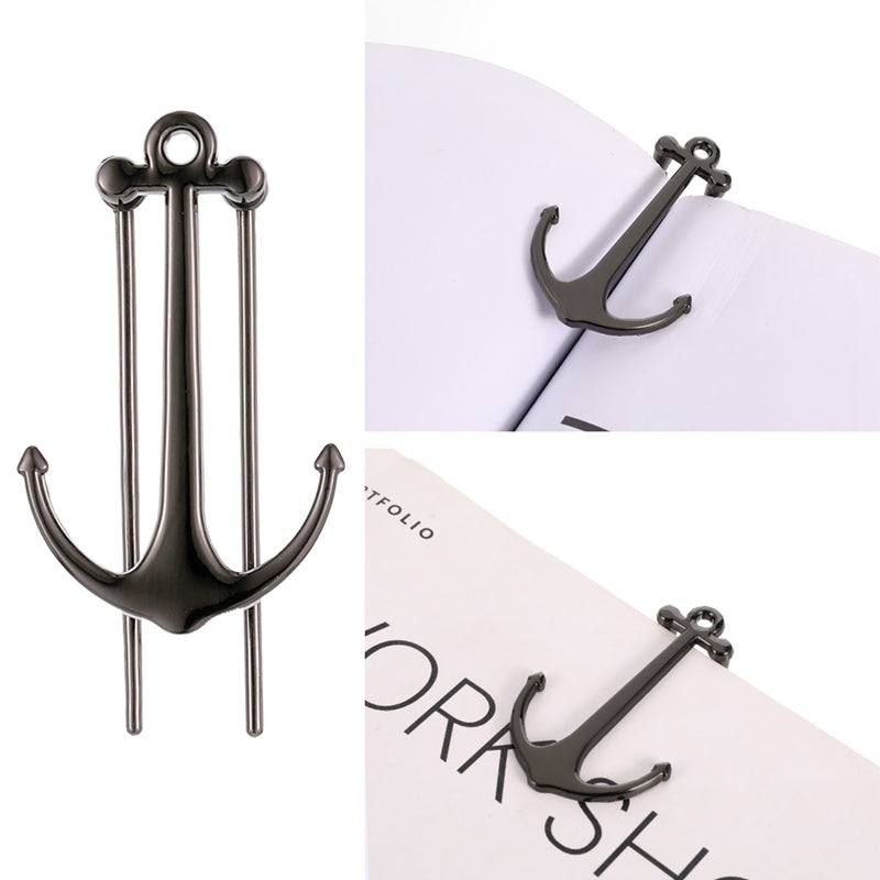 Metallic Bookmarks - Metallic Bookmarks - Boat Anchor - Black