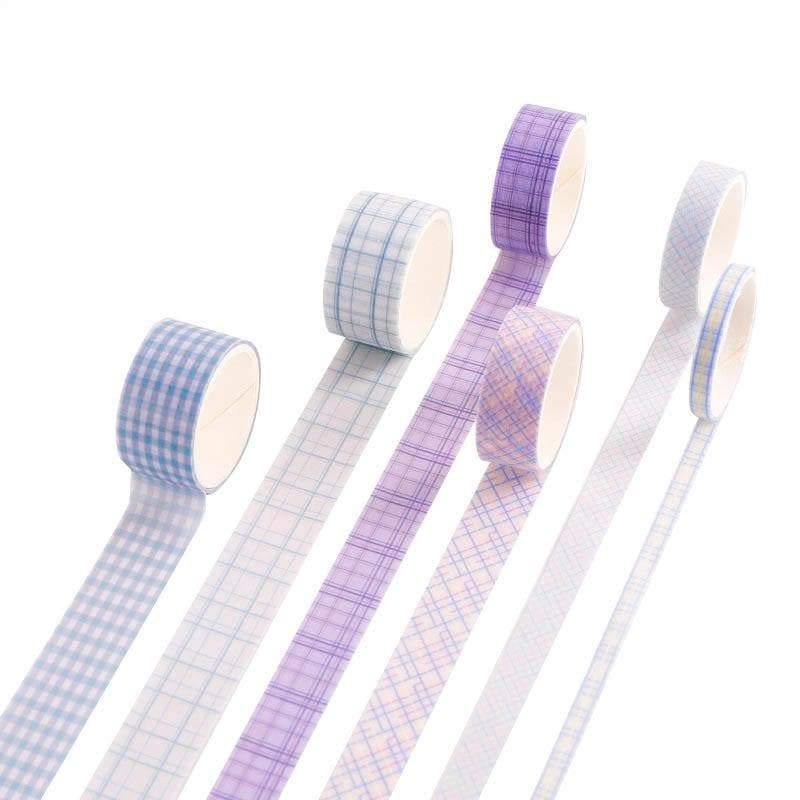 Decorative Tape - Washi Tape Set - Grid Control Series - Lilac