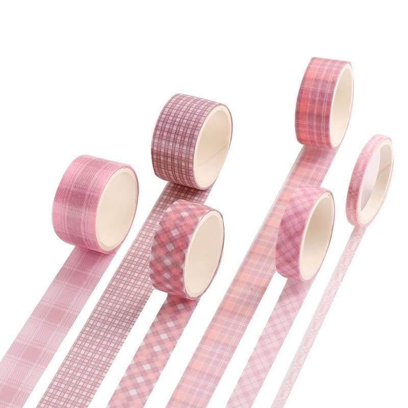 Decorative Tape - Washi Tape Set - Grid Control Series - Fushia