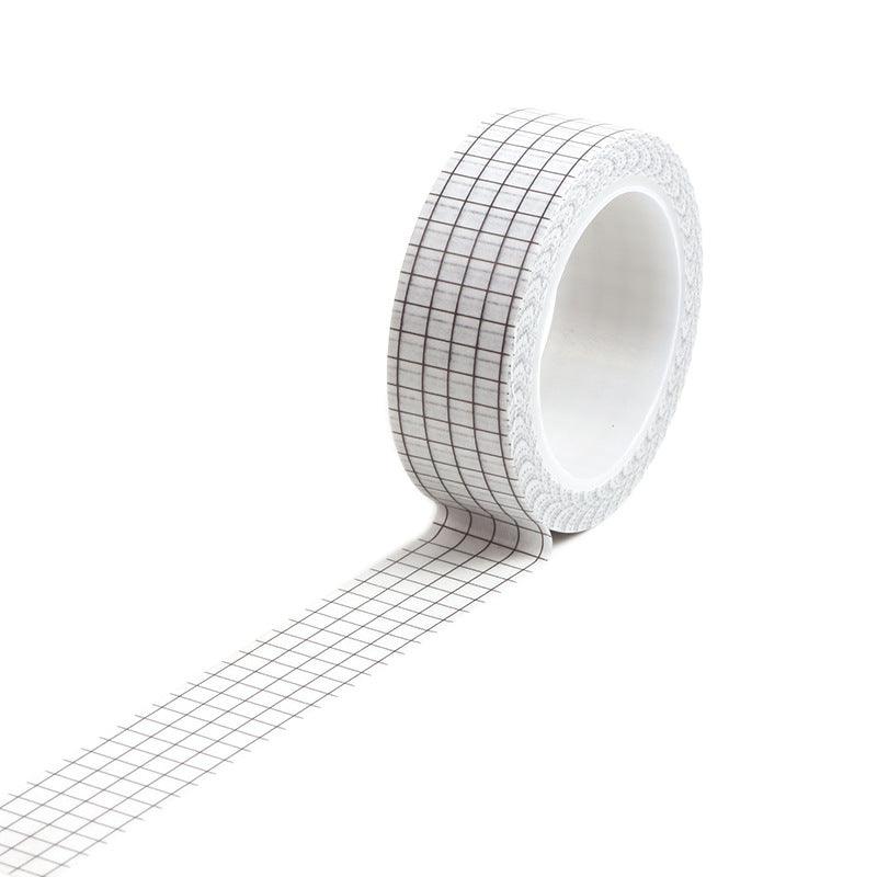 Individual Washi Tapes - Grid Washi Tapes - White