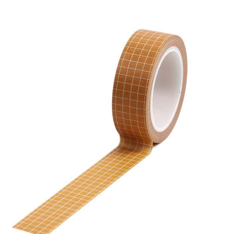 Individual Washi Tapes - Grid Washi Tapes - Orange