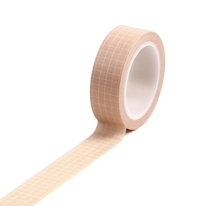 Individual Washi Tapes - Grid Washi Tapes - Pink