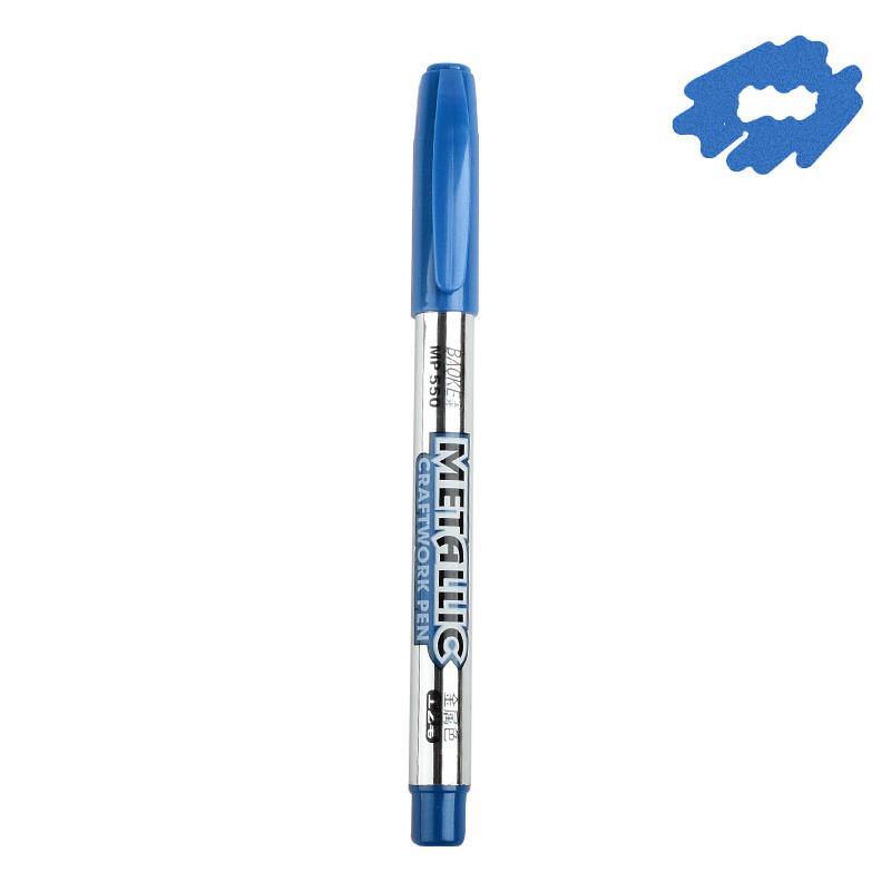 Markers - Metallic Paint Pens - Blue