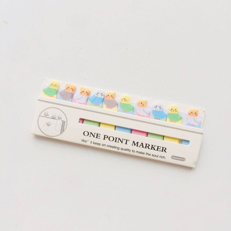 Page Markers - Kawaii Page Markers - Bird