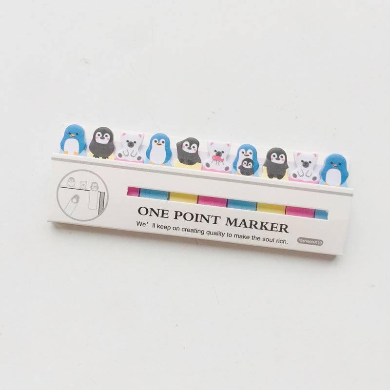 Page Markers - Kawaii Page Markers - Pinguin