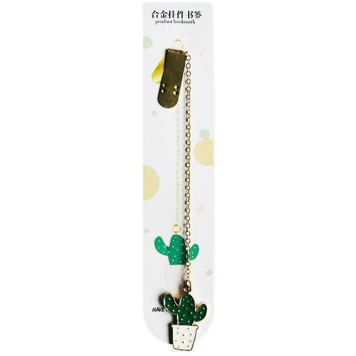 Bookmarks - Kawaii Pendant Bookmarks - Cactus