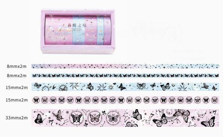 Washi Tape Sets - Holographic Washi Tape Sets - Purple