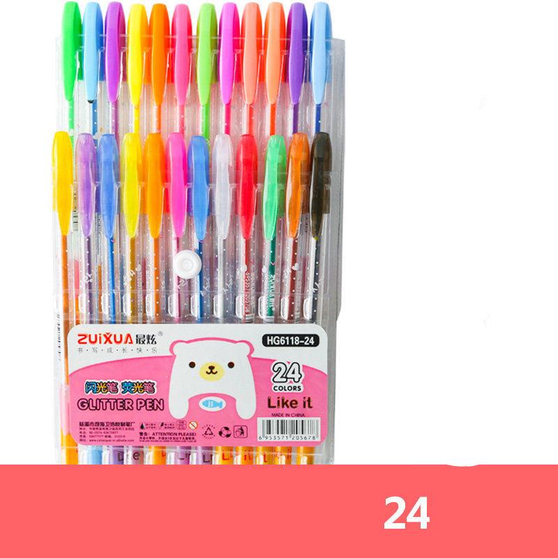 Gel Pen Sets - Gel Pen Set - Zuixua Glitter Pen - 24