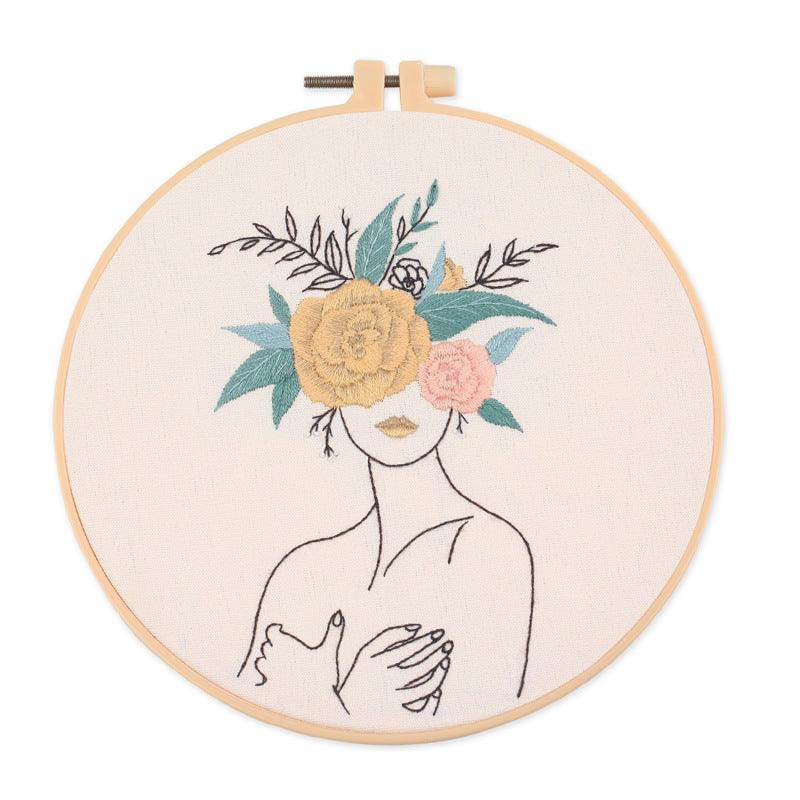 Embroidery Kits - Embroidery Kit - Floral Woman - 4
