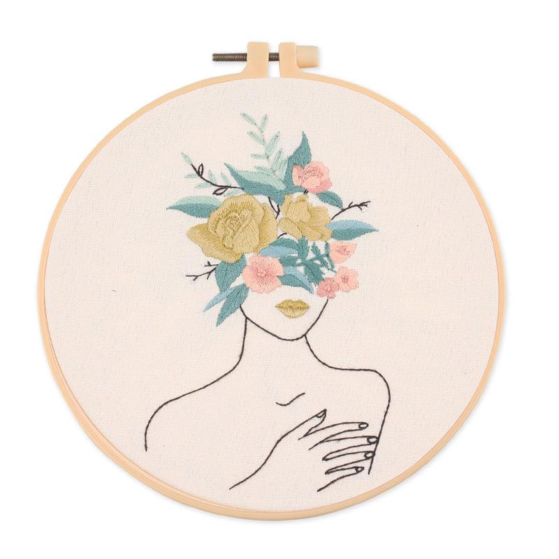 Embroidery Kits - Embroidery Kit - Floral Woman - 1