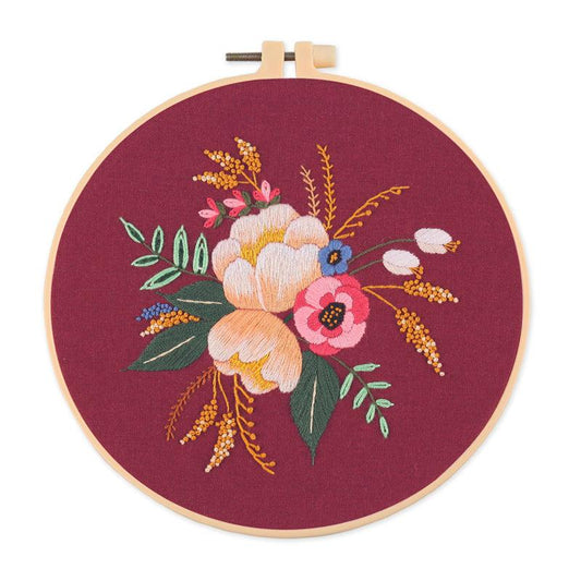 Embroidery Kits - Embroidery Kit - Vintage Flower - 1