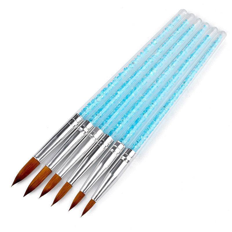 Watercolor Paintbrush Set - Watercolor Paintbrush Set - Blue Rhinestones - Default Title