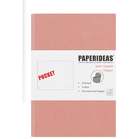 Notebooks - Plain Color Notebooks - PaperIdeas - Pink / Lined