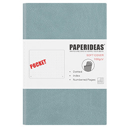 Notebooks - Plain Color Notebooks - PaperIdeas - Fog blue / Lined