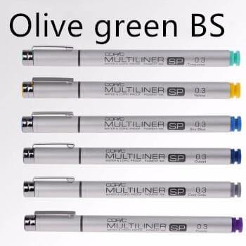 Art Pencils - Copic Multiliner SP - Olive green BS