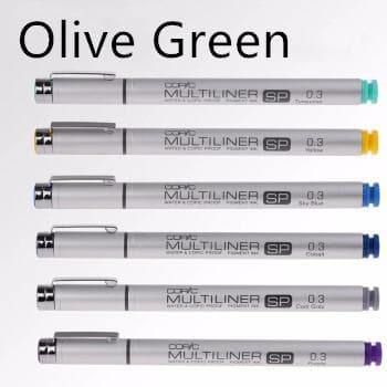 Art Pencils - Copic Multiliner SP - Olive Green