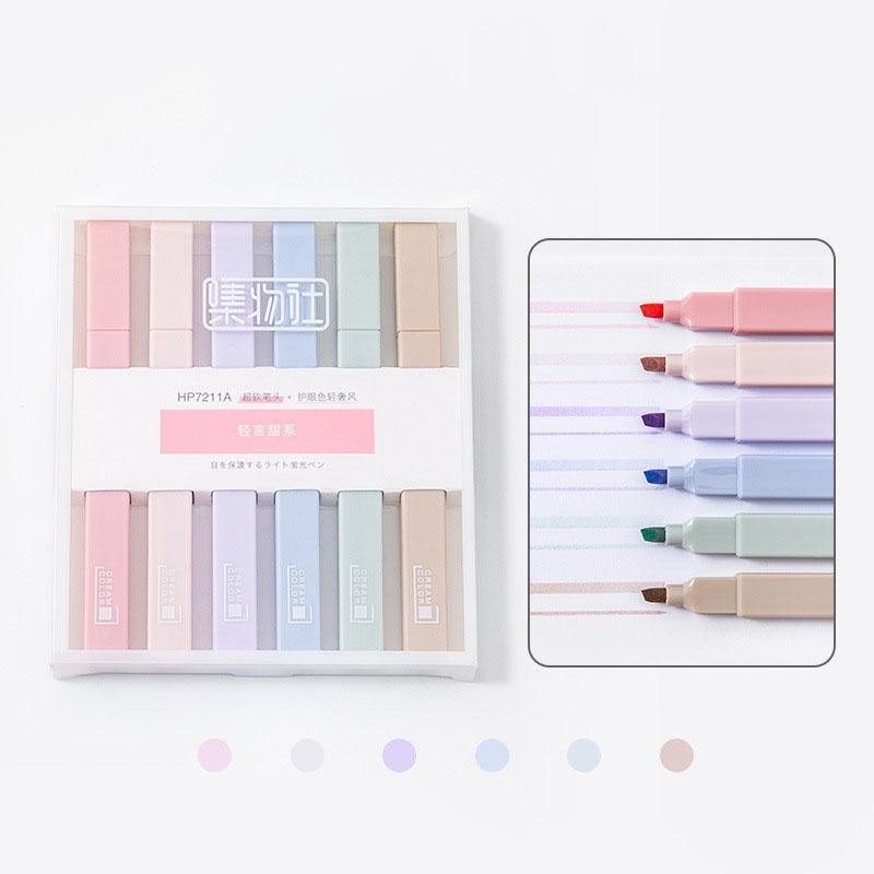 Markers & Highlighters - Highlighter Set - Cream Color - Pastel