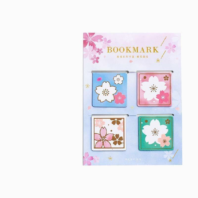 Bookmarks - Magnetic Bookmarks Sakura Series - Cherry Blossom Frame