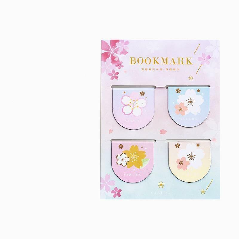 Bookmarks - Magnetic Bookmarks Sakura Series - Pastel Cherry Blossom