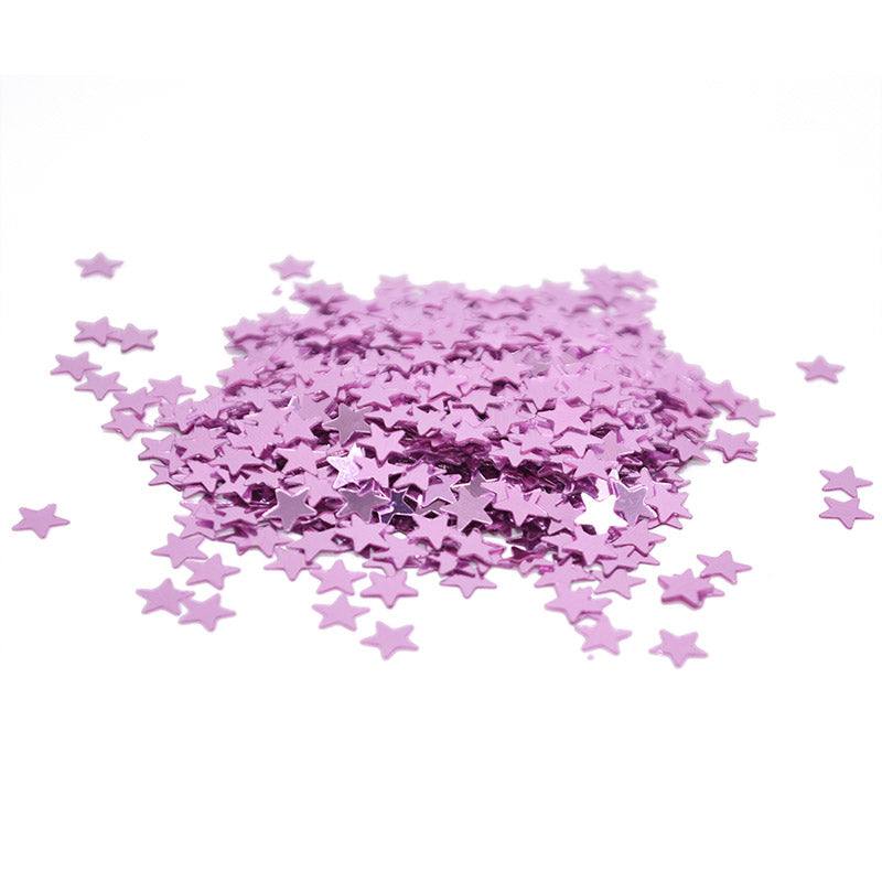 Resine Epoxy Fillers - Epoxy Resin Fillers - Metallic Star Sequins - Pink / 3mm