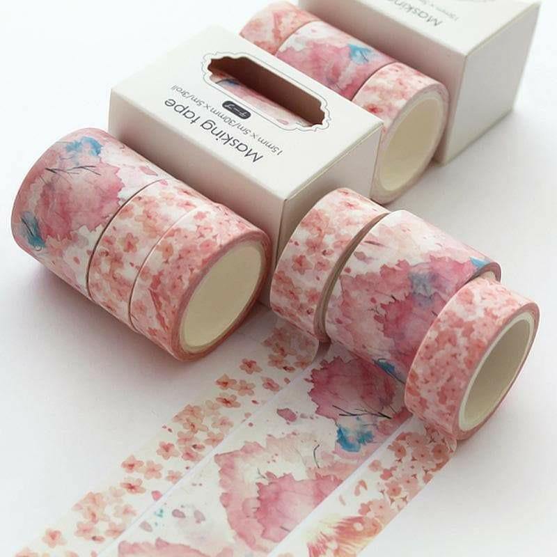 Washi Tape Sets - Washi Tape Set - Various Colors - Cherry blossom