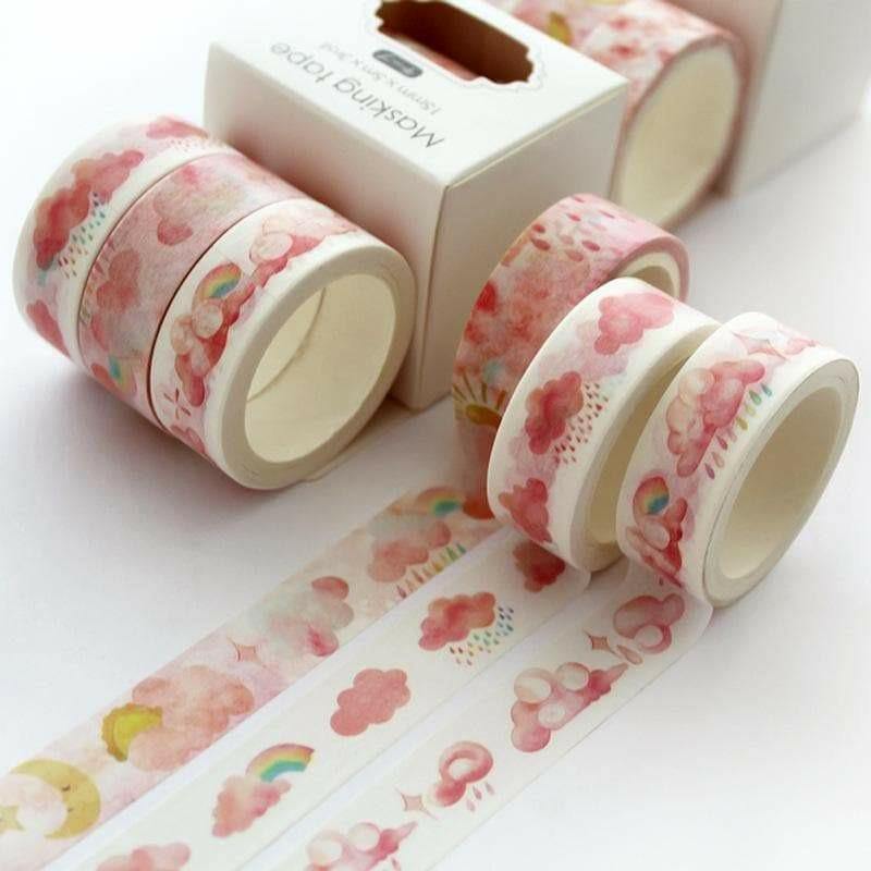 Washi Tape Sets - Washi Tape Set - Various Colors - Pink sky