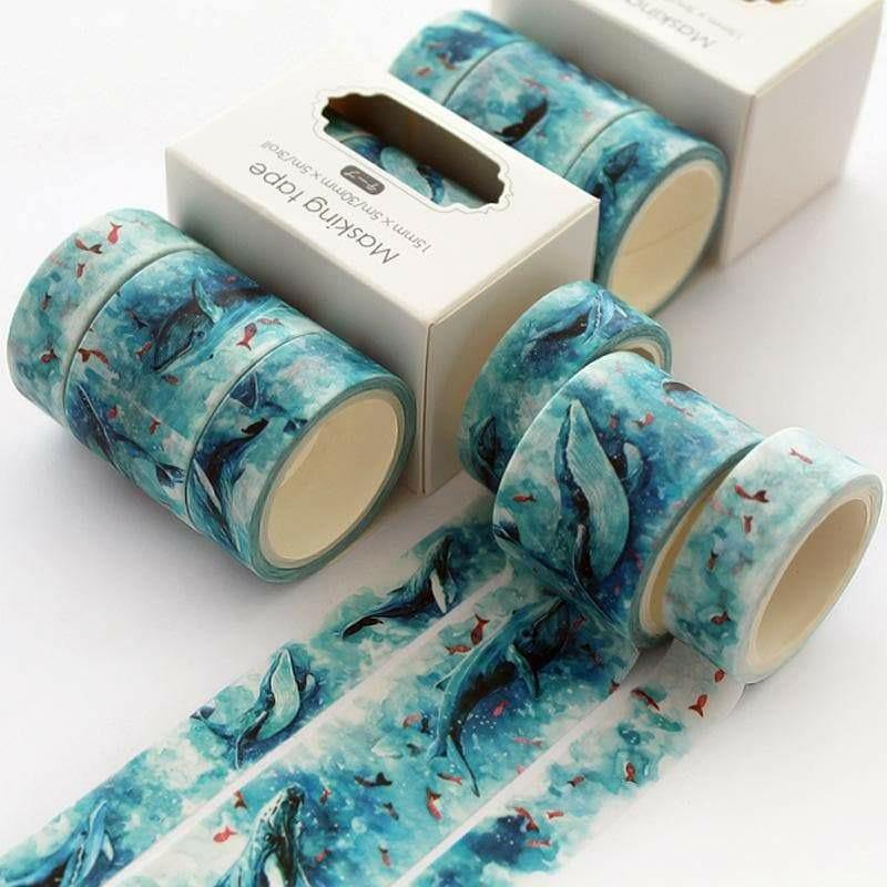Washi Tape Sets - Washi Tape Set - Various Colors - Whale