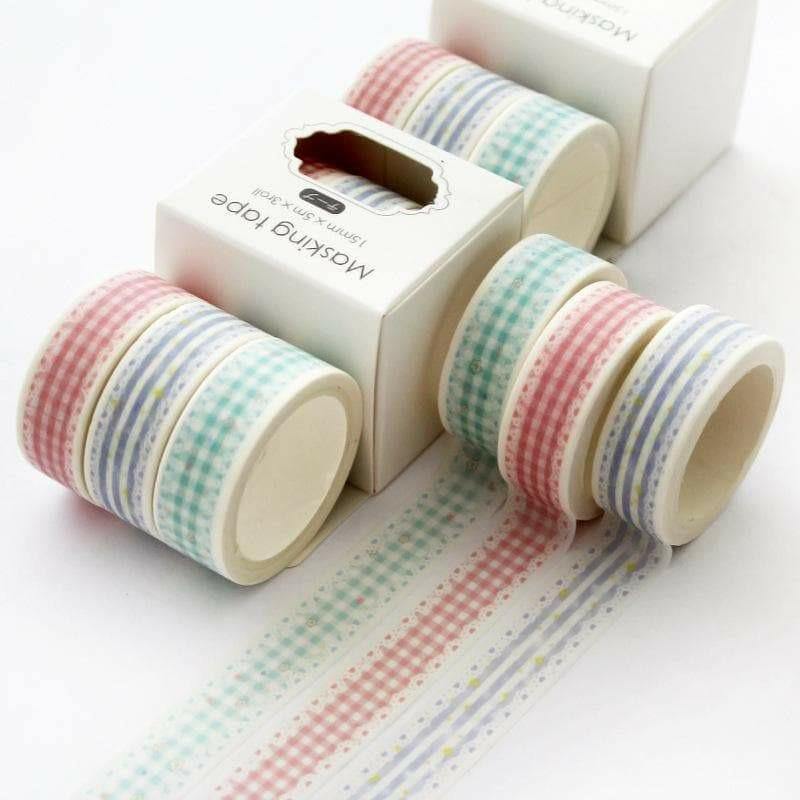 Washi Tape Sets - Washi Tape Set - Various Colors - Plaid