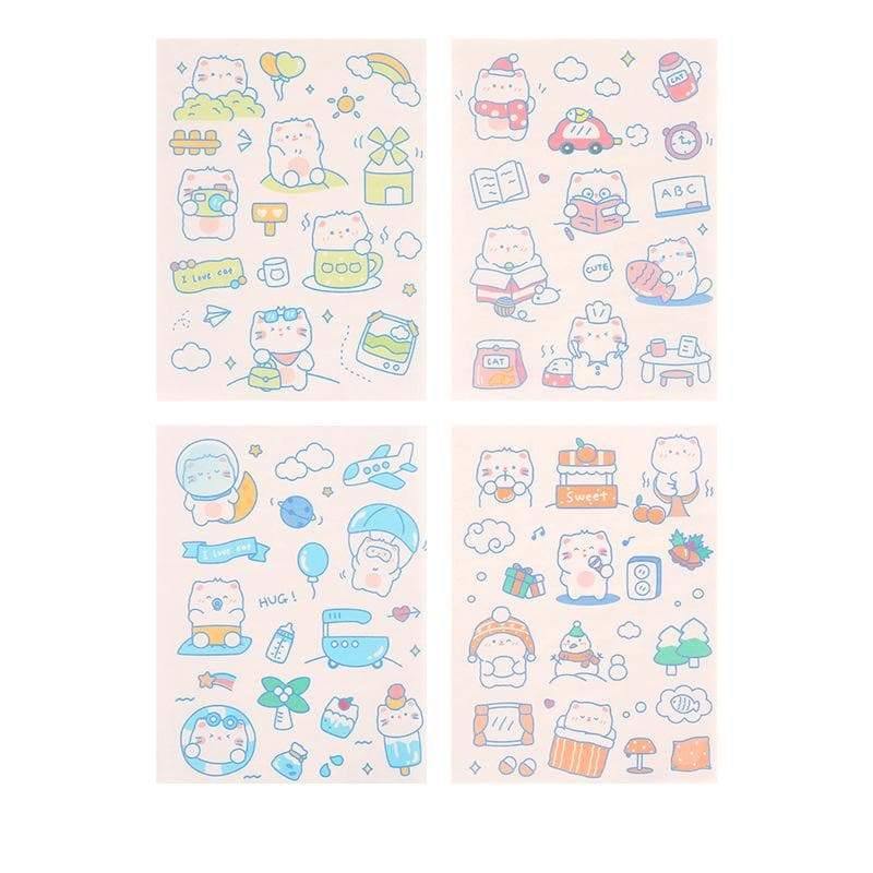 Sticker Sheets - Stickers - Kawaii Character - Cat