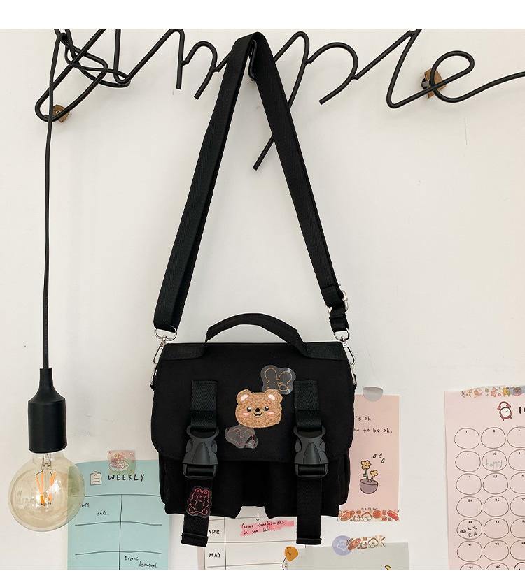 Handbags - Small Cute Creative Cartoon Stickers - Black