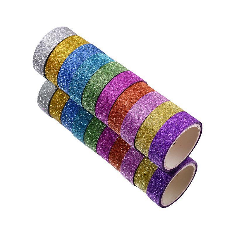 Decorative Tape - Glitter Washi Tape Set - Rainbow