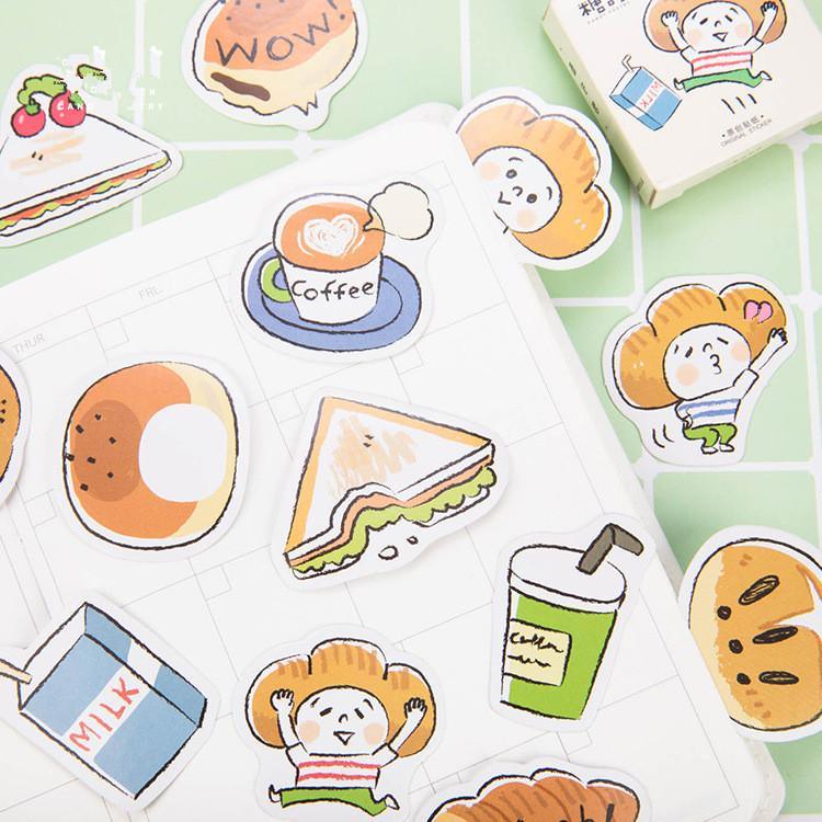 Decorative Stickers - Kawaii Food Stickers - Yummy Bread -